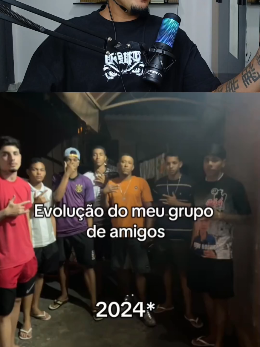 Evolução do meu grupo de amigos!! 😱😱 #react #amigos #evolução 