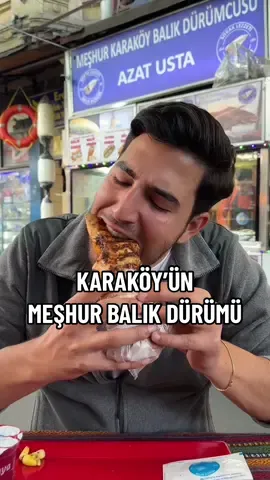 Karaköy’ün meşhur soslu balık dürümü🔥