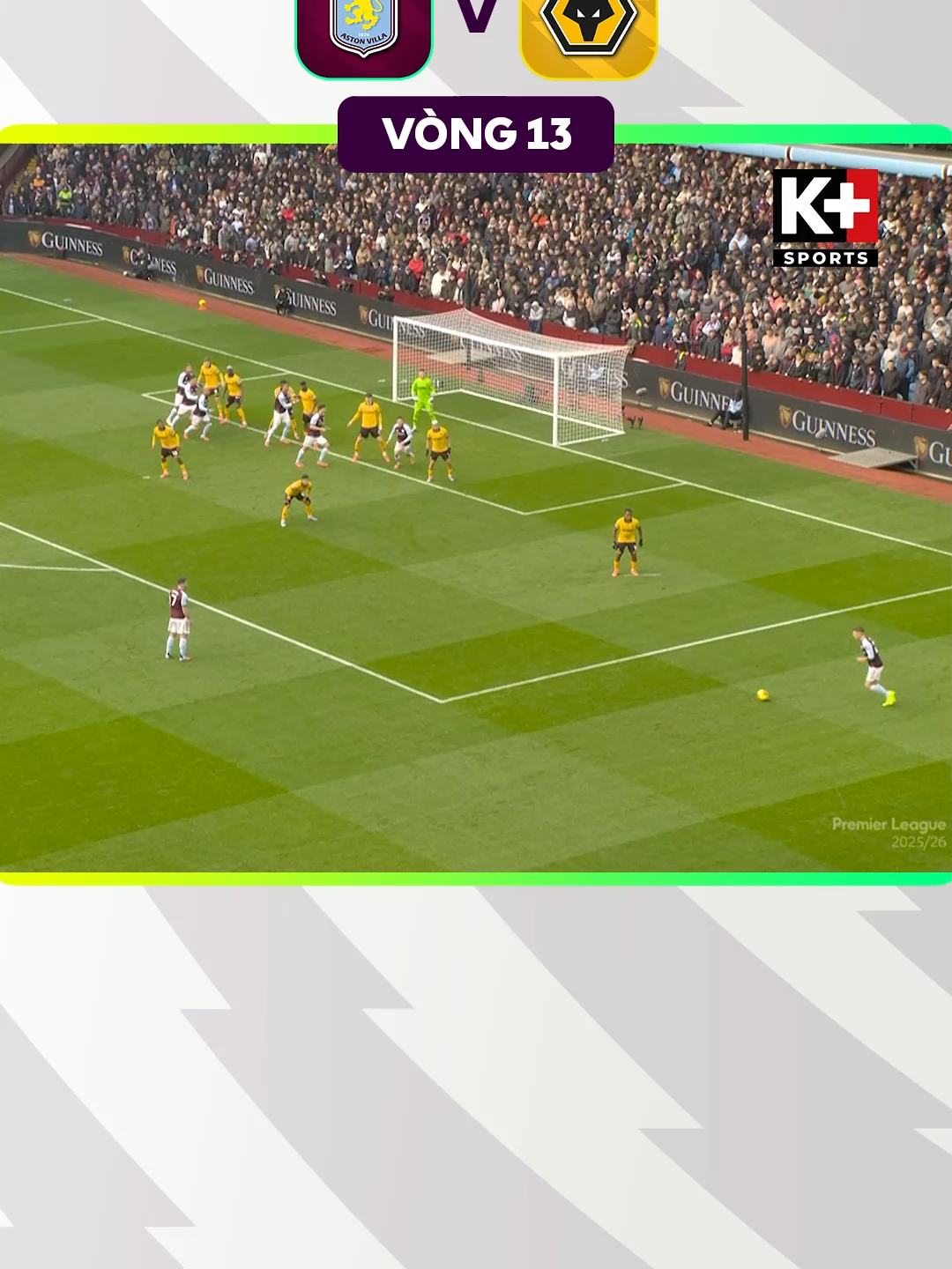 Highlight Aston Villa - Wolves | Vòng 13 Ngoại Hạng Anh 25/26 #Kplus #Kplussports #xuhuong #trending #sportsontiktok #Highlight #highlights #PremierLeague #ngoaihanganh #astonvilla #wolves