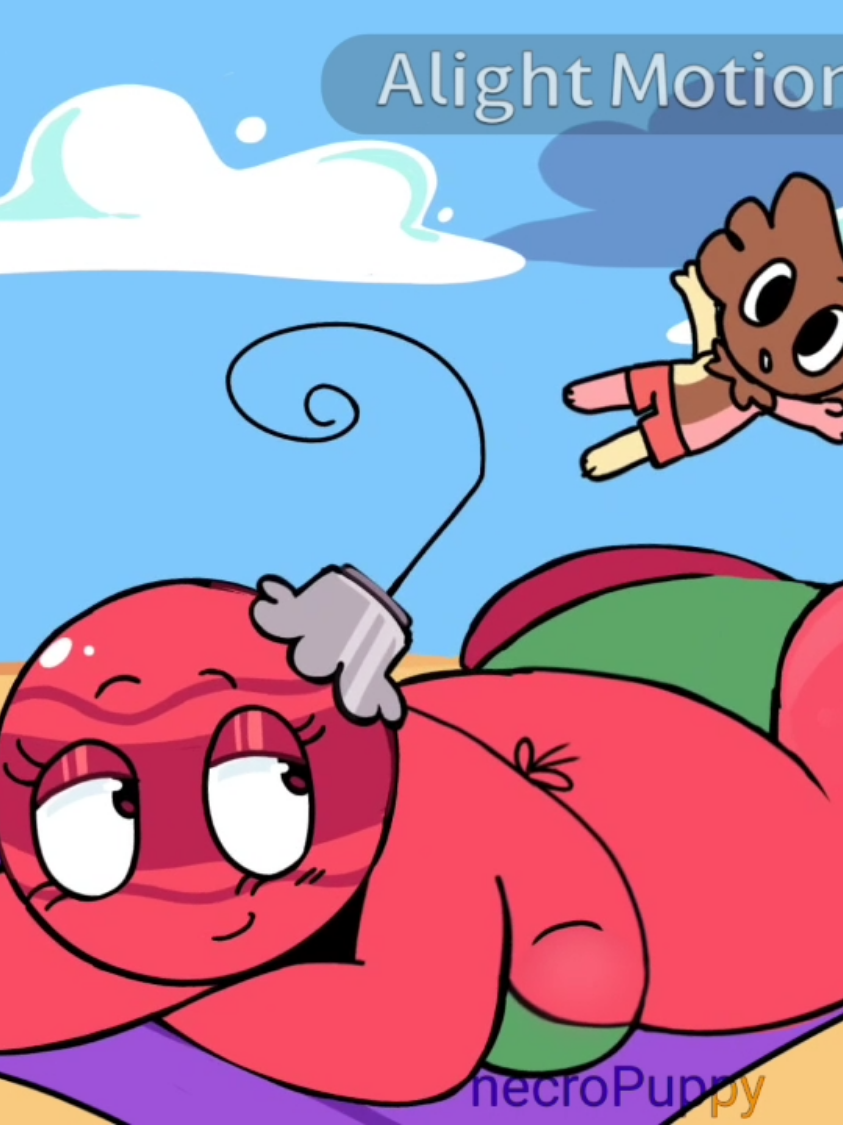 Any unpleasant comments about chubby bodies will be deleted. . . . #dandysworld #animation #bobette #creamy #tamale 