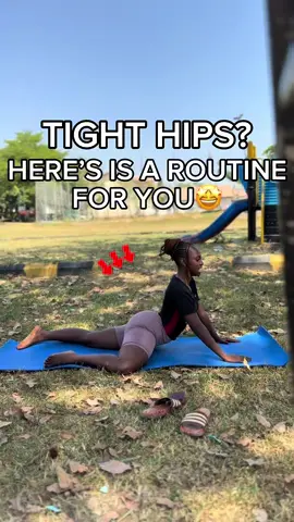 Feeling tight in your hips? Todays’s flow is designed to release those thighs hips, improve hip mobility and strengthen the connection between your lower back and hips  #workoutmotivation #gym #yoga #flexibility #fyp 