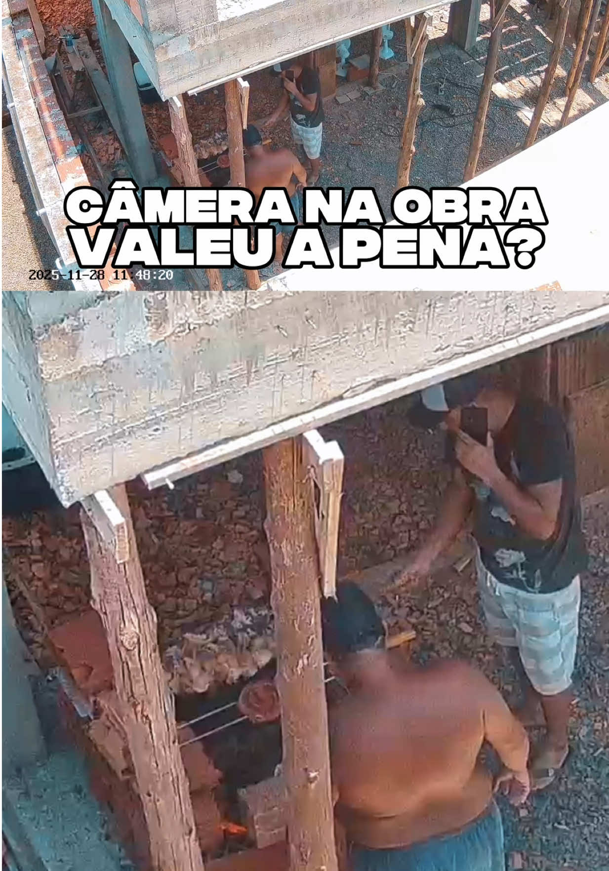 MANDA P/ QUEM PRECISA DE UMA. O cálculo é simples, pessoal. Pra quem já iria colocar câmeras, por que não colocar antes? Eu gastei R$ 50,00 de extensão pra puxar lá no fundo e acabei colocando a internet própria, porque tô fazendo várias outras coisas ali na obra e não queria derreter a net do vizinho. Claro que esse fim é específico, mas essas câmeras entregam resultado em situações cotidianas da casa. Podem ser instaladas na chuva (eu coloquei uma cobertura porque estou fazendo um timelapse de 10 meses da obra e não quero que dias intensos de chuva atrapalhem). As duas câmeras trabalham juntas: se a grande-angular reconhecer algo, avisa a câmera zoom e ela vai lá. É compatível com Alexa, então entra de fato na sua casa inteligente. É UM PRODUTÃO! E caiu bastante o preço. Se quiser o link, tá na Bio. E me segue pra mais reviews. #casa #tecnologia #camera