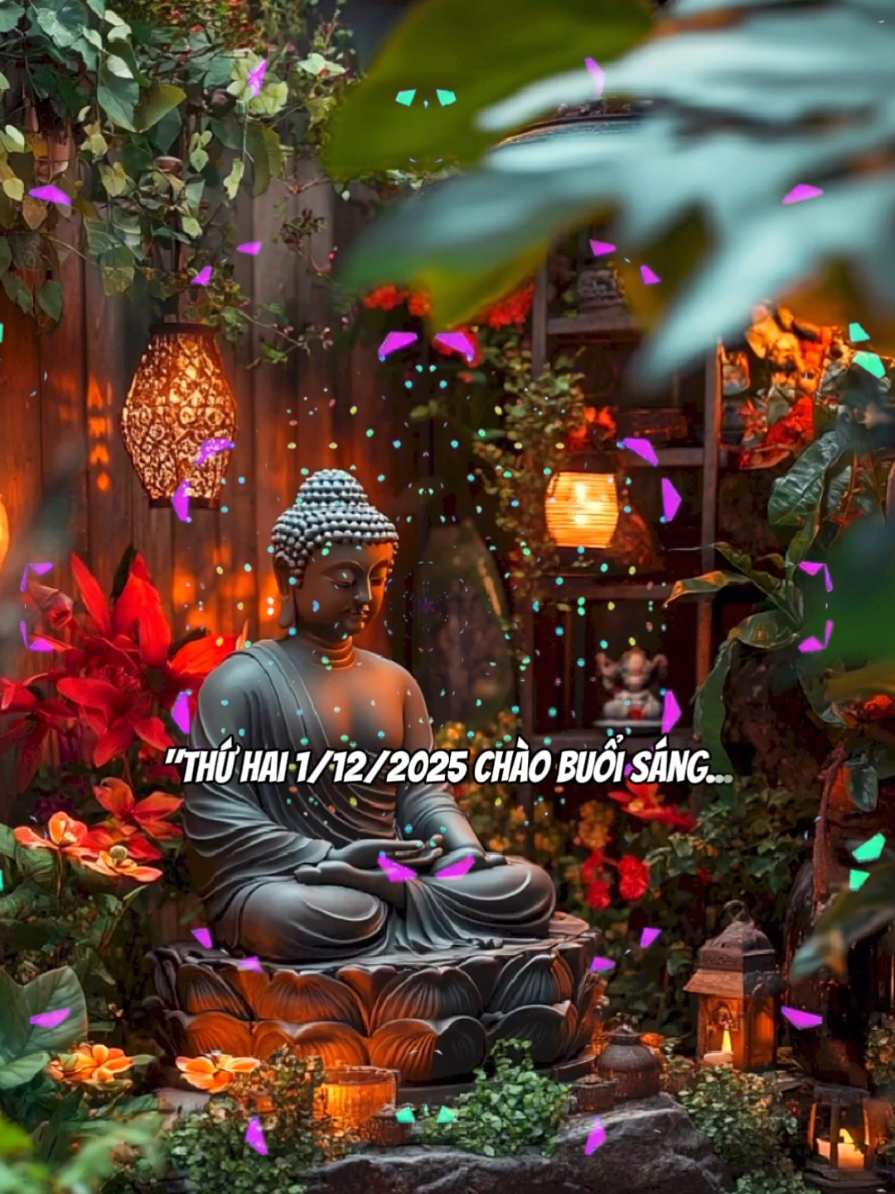 CHÚC THỨ 2 NGÀY 1/12/2025.#CapCut #thichphaphoa #xuhuongtiktok #nhactinhtam #maucapcut 