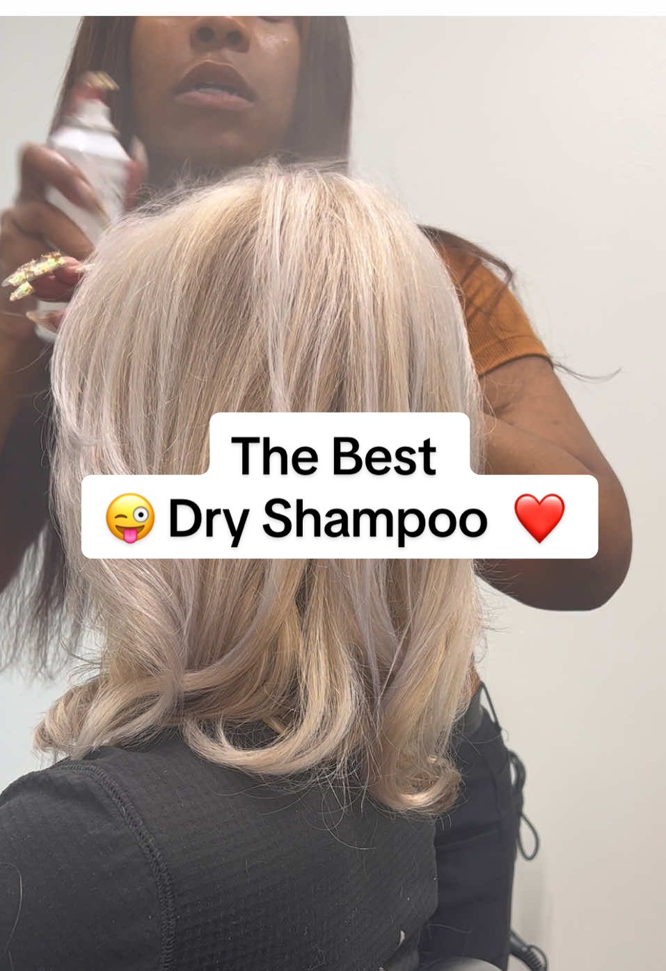 When I tell you this Boost X dry shampoo from Xmondo is magic. Her hair doesn’t look dry, and her roots won’t be waied down with heavy oil’s. If you need a stretch your shampoo for a little longer then this is the dry shampoo you should be using in between washes. 💅💖🦄✨ ##xmondohair##hairproducts##blowout##dryshampoo##tiktokshop