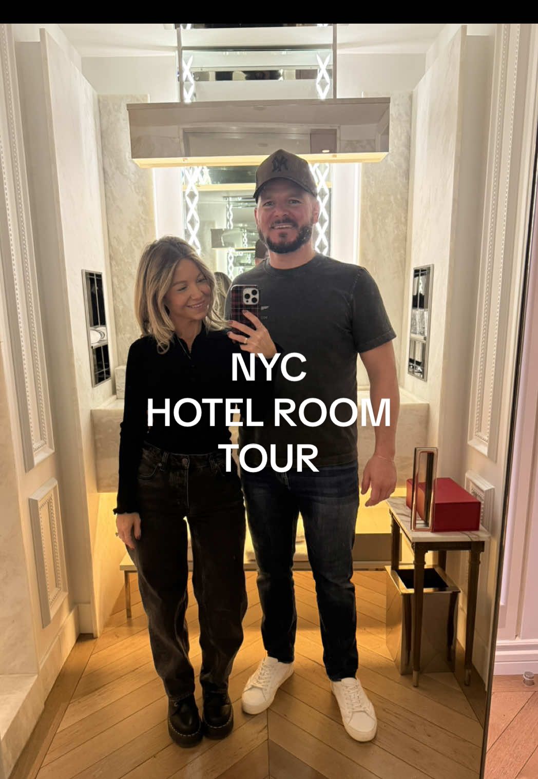 One of the nicest hotels we’ve stayed it! We LOVED it! @baccarathotels  #hotelroom #hotelroomtour #nycchristmas #staycation #couplesoftiktok 