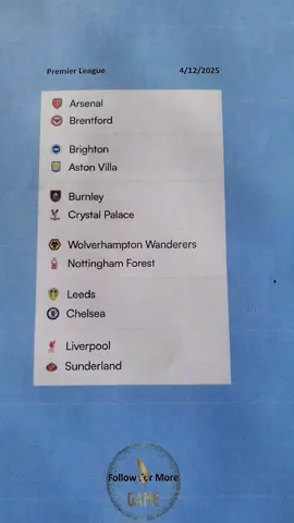 My guess of Premier League on 4/12/2025 Football matches england League  #footballanalysis #arsenal #liverpool #chelsea #Foryou 