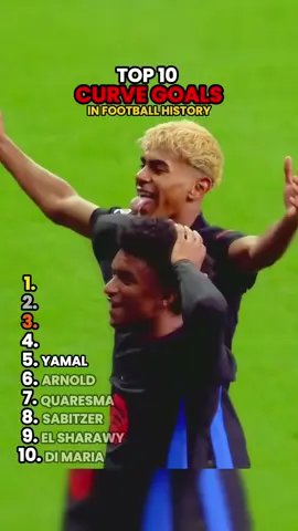 Top 10 Curve Goals in Football Part 2⚽️🔥 #lxthalfcnew #football #curve 