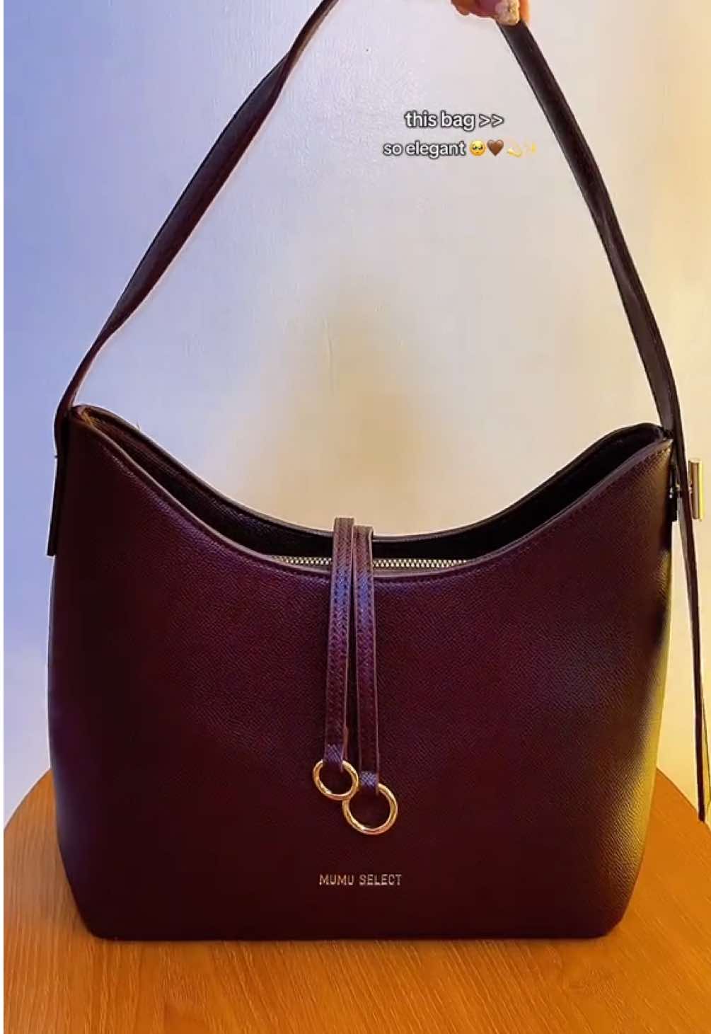 soo inlove with this elegant and chic shoulder bag!!! 🥺🤎✨ #shoulderbag #bagrecommendation #trendybag #viral #bagforwomen 