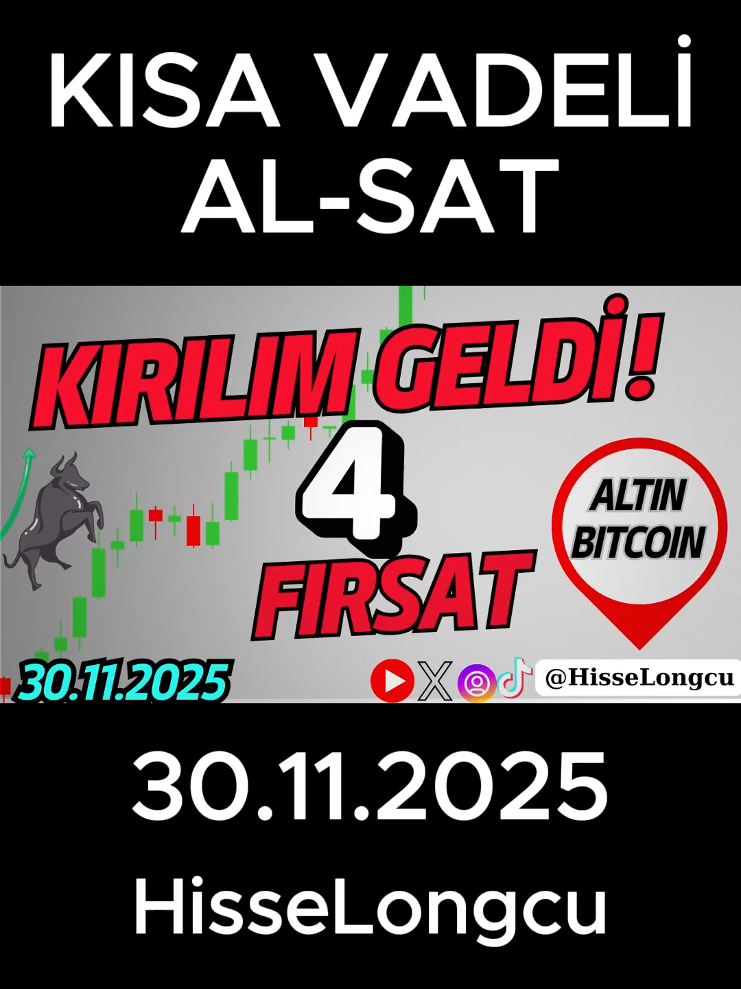 KIRILIM GELDİ! Bu Hafta 4 Büyük Fırsat | Borsa – Altın – Bitcoin Güncel Analiz Bugünkü videoda Borsa İstanbul (BİST100), hisse senetleri, altın (ons altın) ve Bitcoin için önemli kırılım seviyelerini değerlendiriyorum. Piyasalarda bu hafta öne çıkan 4 büyük fırsatı, teknik analiz grafikleriyle birlikte adım adım anlatıyorum. 📌 Videoda neler var? BİST100’de kritik kırılım ne anlama geliyor? Hangi hisselerde yükseliş ihtimali daha yüksek? Altında yön nereye? Yeni hedefler Bitcoin’de takip edilmesi gereken ana destek–direnç seviyeleri Bu hafta için 4 güçlü fırsat ve risk uyarıları Kısa vadeli teknik analiz yorumları 📈 Bu videonun amacı, yatırım kararlarınıza teknik analiz perspektifi sunmaktır. Yatırım tavsiyesi değildir. Videomuzda; BİST 100 Endeksi güncel trend analizi, yükseliş/düşüş sinyalleri, teknik göstergeler ve kısa vadede hızlı yükseliş getirecek hisseler detaylıca inceleniyor. Ayrıca borsa ve hisse senedi yatırımları üzerine derinlemesine bir analiz yapıyoruz. Risk yönetimi teknikleri ile doğru yatırım stratejilerini oluşturmanıza yardımcı oluyoruz. Ayrıca, kısa vadede yükseliş gösteren trend analizi sayesinde, Borsa İstanbul (BİST 100) endeksindeki en cazip hisseleri sizlere sunuyoruz. Yatırımcılar için etkili ipuçları ve hisse önerileri ile borsada doğru hamleleri yapmanıza rehberlik ediyoruz. Borsa yorumları ve yeni videolarımı kaçırmamak için aşağıdaki linke tıklayarak abone olabilirsiniz. https://www.youtube.com/channel/UC1hZPMGOgRIg4i_kwnCe43w?sub_confirmation=1 Hisselongcu_Shorts kanalıma ulaşmak için aşağıdaki linke tıkla. https://www.youtube.com/channel/UCPg2eH33iOpfueAbNzUjwfQ #borsa #bist100 #altin #bitcoin #hisse