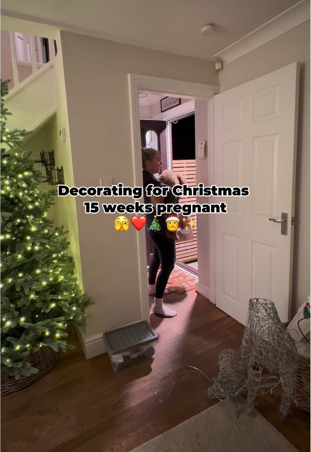 Decorating did not go to plan this year 😭 #decoratewithme #pregnancy #hyperemesisgravidarum #earlypregnancy #15weekspregnant 