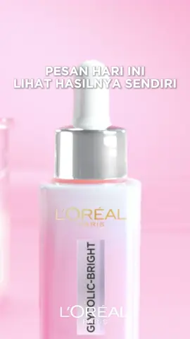 Kulit glowing seketika? Bisa! Serum dengan Glycolic Acid dan Melasyl ini bantu cerahkan dan samarkan noda lebih cepat. Checkout sekarang! #LOréalParisGlycolicBrightMelasyl #GameOverNodaHitam  #Skincare 
