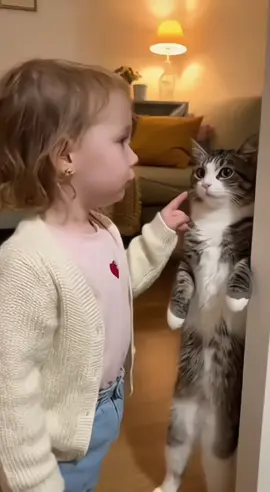 C'est qui le chef ici ? 😂 La fin 🐈 #bebeetchat #chatdebout #bebeautoritaire ​​​#plusdemiaou #tumentends 