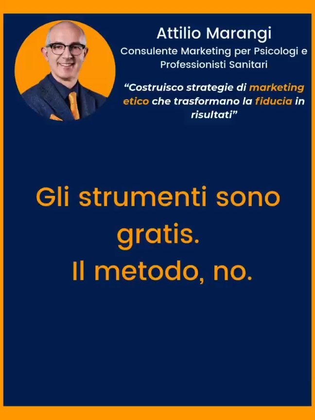 Gli strumenti li hai già. Quello che ti manca è una strategia per farti scegliere come psicologo. Non è colpa tua: nessuno insegna il marketing etico nella vostra formazione. #marketingPsicologi #professionistisanitari #personalbranding #psicologi #visibilitaonline#studiodipsicologia