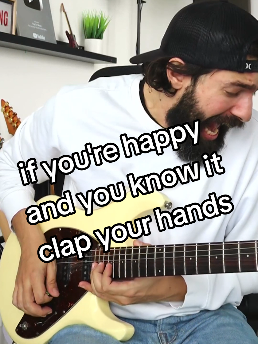 if you're sad & you know it.. 😢#nurseryrhyme #guitarsolo #guitartok #musician 