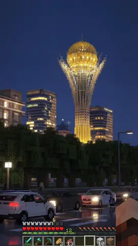 Астана майнкрафт әлемінде 🪄 ЖИ арқылы жасалған ✨