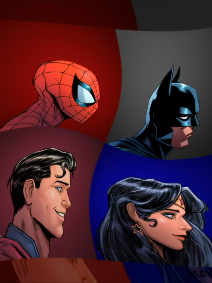 i wanna start posting more marvel/dc stuff || #marvel #dc #spiderman #batman #superman #wonderwoman #fanart || intro art by @pizza9902 and rm: @chosen.ae4 (sorry for @ again it flopped last time)