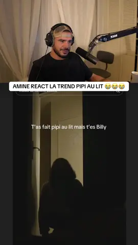 Amine react le trend pipi au lit 😭 #amine #twitch #pourtoi #fyp #react 