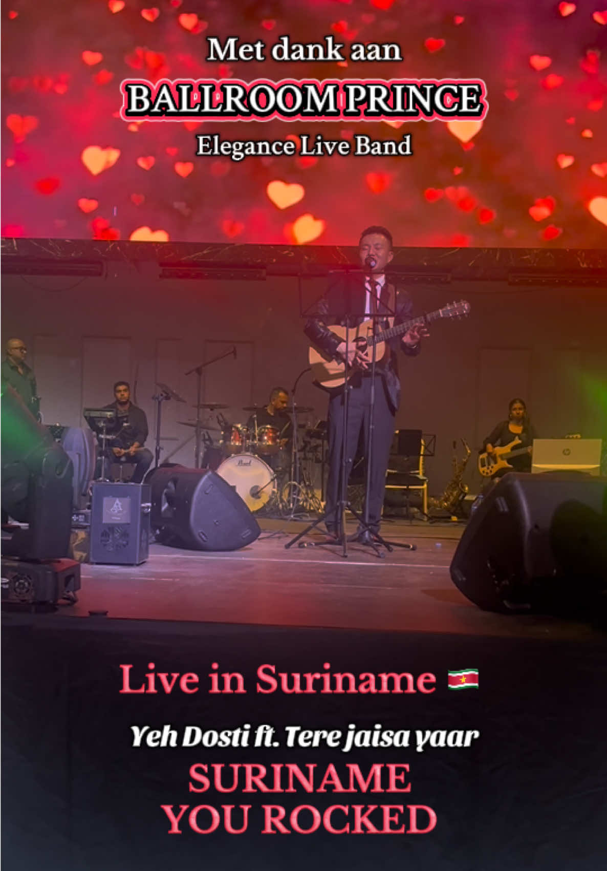 Suriname je was geweldig!!!! Rock on!! #suriname #liveshow #yehdosti #ballroomprince #fyp 