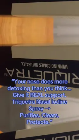 Your nose is your body’s first line of defense — and it works overtime. Give it the support it deserves with Triquetra Nasal Iodine Spray. Designed to help cleanse, purify, and refresh your nasal passages so you can breathe clearer and feel better every day. 🌿💧 Purifies. Clears. Protects. A simple spray with powerful benefits. #NasalHealth #IodineSpray #TriquetraWellness #BreatheBetterDaily #NaturalClearing
