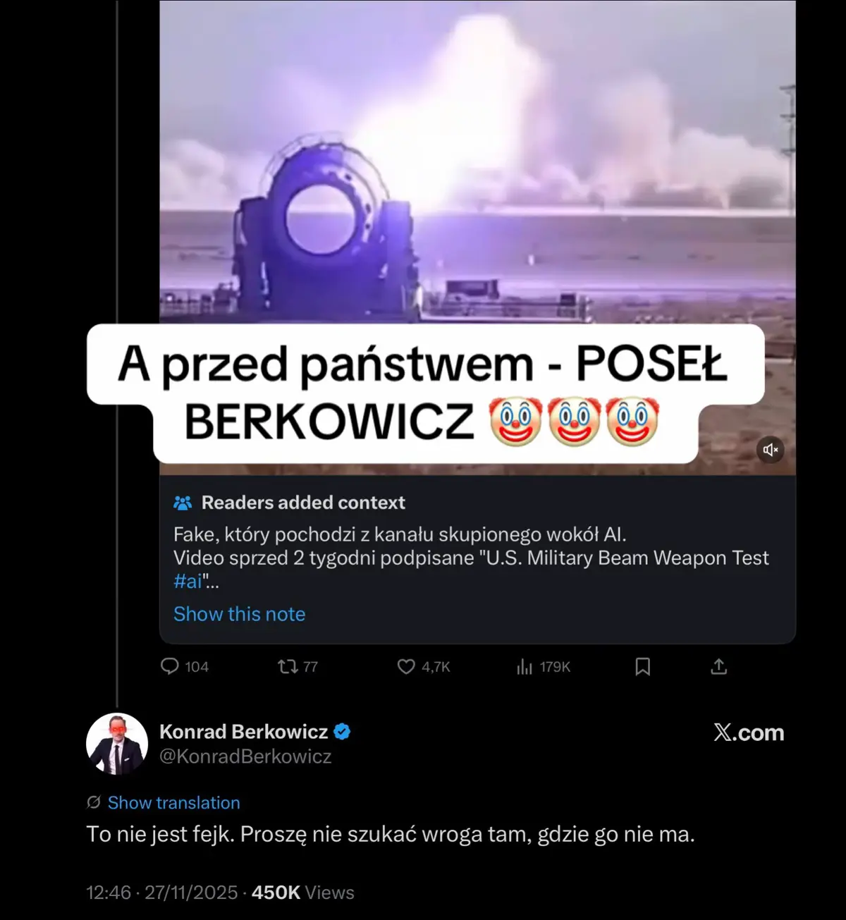 Ten człowiek który broni fake ai jest posłem decydującym o prawie w Polsce… żenada #koalicjaobywatelska #tusk #pis #lewica #konfederacja 