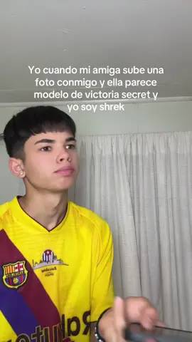 Yo cuando mi amiga sube una foto conmigo y ella parece modelo de victoria secret y yo soy shrek. #amiga #gracioso #comico #humor #amiga 