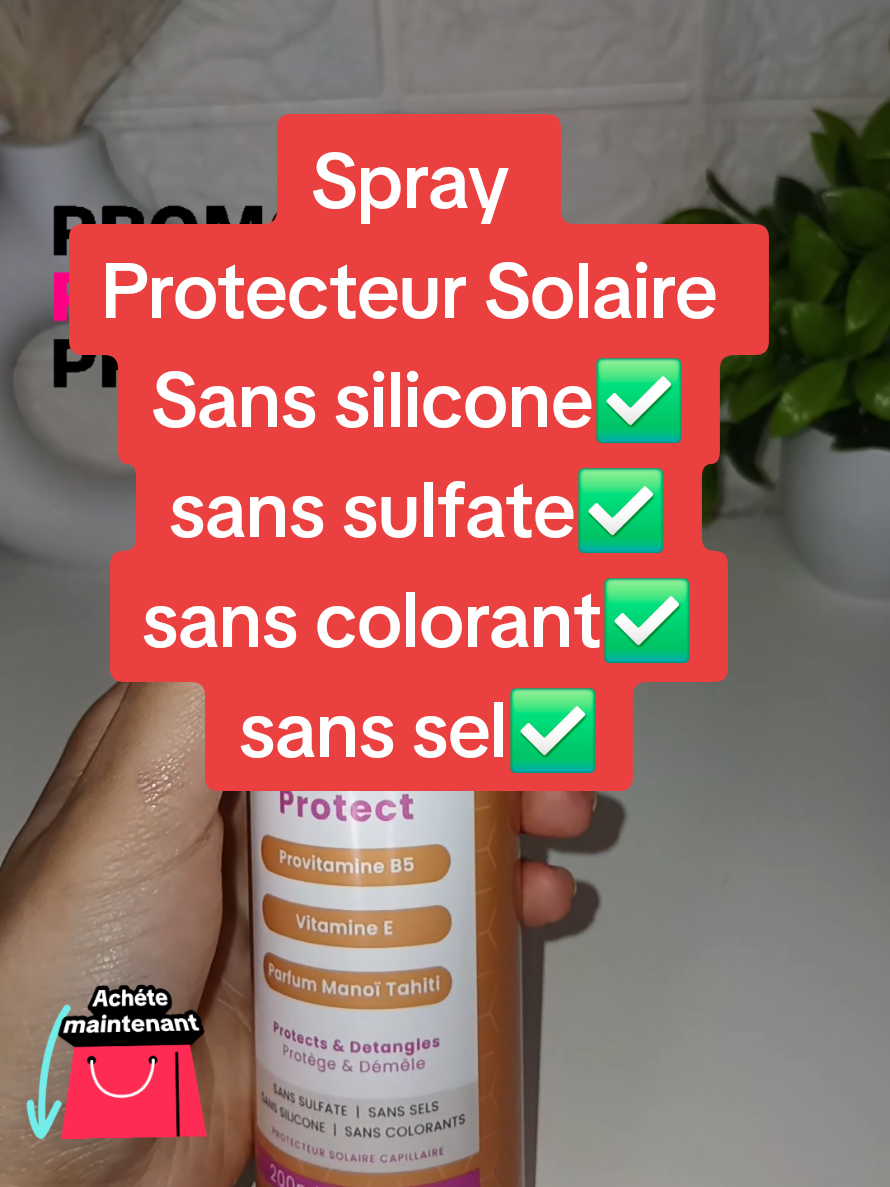 Spray Protecteur Solaire Capillaire Démelant Iniya Sun Protect Hair #iniya  #spray  #ouvretesoffres  #tiktokshopblackfriday 