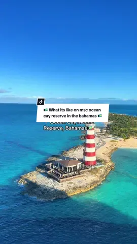 🌴 From sunrise swims to sunset shows, here’s how to make the most of a day on #OceanCay ⬇️ ✅ Swim in crystal-clear turquoise waters— there are 8 different beaches  ✅ Float in the man-made lagoon with soft white sand ✅ Enjoy a cocktail at one of the numerous bars or a bite at a speciality restaurant ✅ Explore the island’s walking paths and eco trails ✅ Catch live music at the marina before golden hour ✅ Check out the numerous shops featuring Bahamian vendors   ✅ Take a lighthouse tour  ✅ Book a spa service at the island spa  ✅ Watch the lighthouse light show as the sun sets  💙 Save this for your next Caribbean cruise 🌊 What’s an MSc cruise like | MSc cruise from Miami | Miami cruise | port of Miami cruise | cruise tips |ocean cay travel guide | things to do on ocean cay  #cruise #oceancaymarinereserve #msccruises #cruisetok 