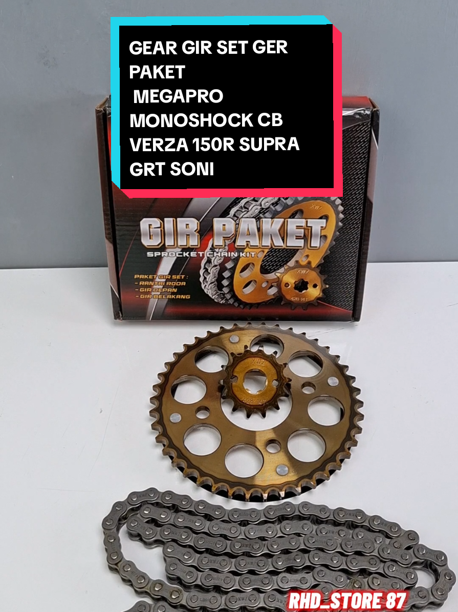 GEAR GIR SET GER PAKET MEGAPRO MONOSHOCK CB VERZA 150R SUPRA GRT SONIC #gearmotor #rantaimotor #sperpatmotor #motorcycle #fyp 