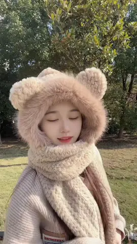 Trời lạnh, chỉ cần một chiếc mũ xinh là đủ ấm 🧣 #mulong #mu3in1 #muadongam #phukienxinh 