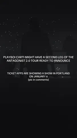 ANTAGONIST TOUR LEG 2? #antagonisttour #playboicarti #iammusic #antagonist #concerts 