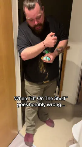 Solidarity with all those ready to engage with #elfontheshelfideas for 2025. Here’s a classic from last years effort…and yes there’s glitter still engrained into the wood of our bathroom 12 months on…🤦🏼‍♀️ #funnyvideosforyou #elfontheshelfgonewrong #comedytok #fyp