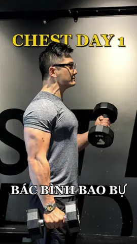 Tập ngực trên cùng BS Bình #gym #Fitness #BSKhoaBinh
