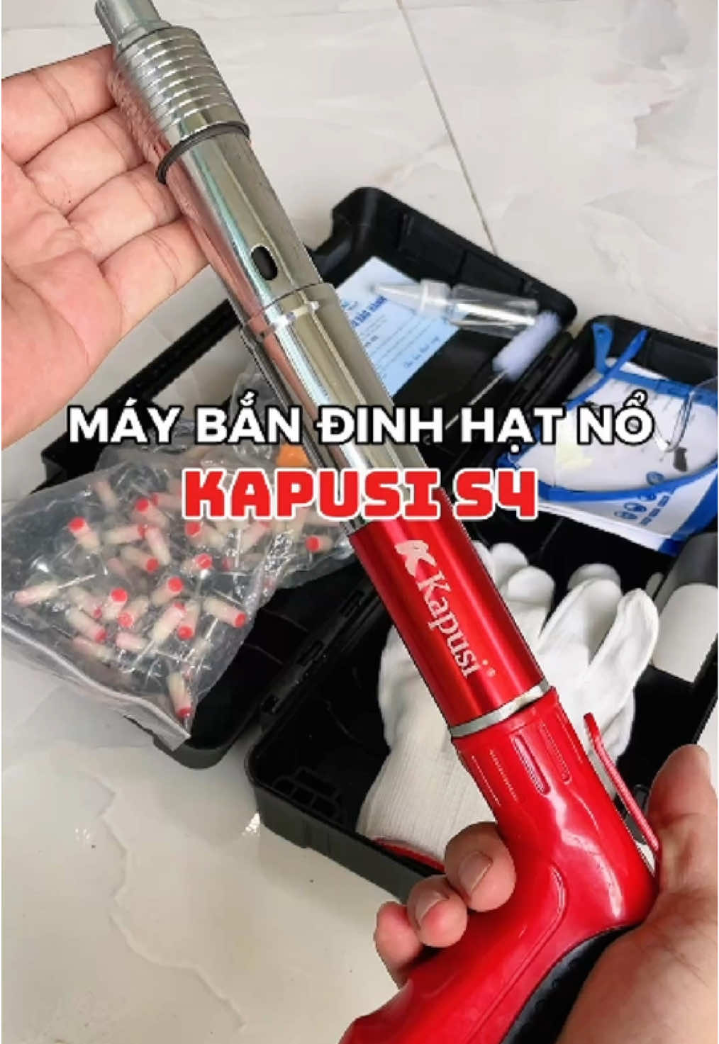 Máy Bắn Đinh Hạt nổ Kapusi S4 #maybandinh #maybandinhhatno #kapusi #S4 #anhbauyen @Anh ba Uyển  @Anh ba Uyển  @Anh ba Uyển 