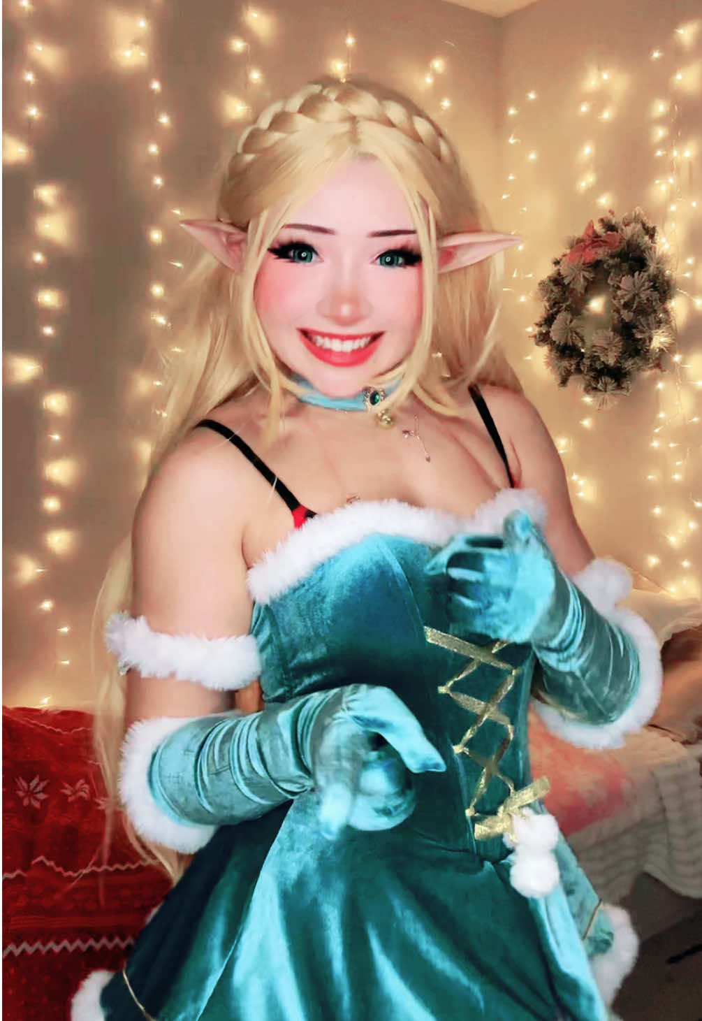 CHRISTMAS SUBATHON NEXT WEEKEND YIPPEE! #zelda #zeldacosplay #zeldabotw #christmascosplay #cosplaydance 