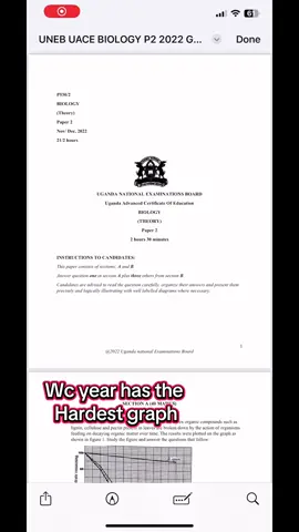 Here is a long, engaging caption plus strong hashtags tailored for Biology UNEB Paper 2 (2022) — ideal for students, science motivation, or academic pages: ⸻ 📘 BIOLOGY UNEB PAPER 2 (2022) — THE REAL TEST OF UNDERSTANDING 🔬✨ Biology isn’t just a subject; it’s a language of life — and UNEB Paper 2 proves exactly that. This paper separates crammers from true thinkers. It rewards students who understand processes, not those who memorize lines. It challenges you to explain, apply, and analyze biological principles in real-life situations. From genetics crosses to ecological adaptations, from drawing well-labeled diagrams to breaking down physiological mechanisms — Paper 2 is designed to show how deeply you understand living systems. If you can confidently interpret data, compare structures, explain concepts in your own words, and construct neat, accurate diagrams… then Paper 2 becomes less of a nightmare and more of a playground for your brain. Remember: the goal isn’t just to pass an exam. It’s to train your mind to think like a scientist — curious, analytical, and precise. So keep revising, keep practicing structured answers, keep mastering those experiments and diagrams… because biology rewards consistency. Every line you write in Paper 2 reflects how well you understand the life around you. And trust me: with effort and smart revision, this paper becomes your easiest A. ⸻ 🔥 Hashtags #BiologyUNEB2022 #UNEBPaper2 #BiologyRevision #ScienceStudentsUG #UNEB2024              