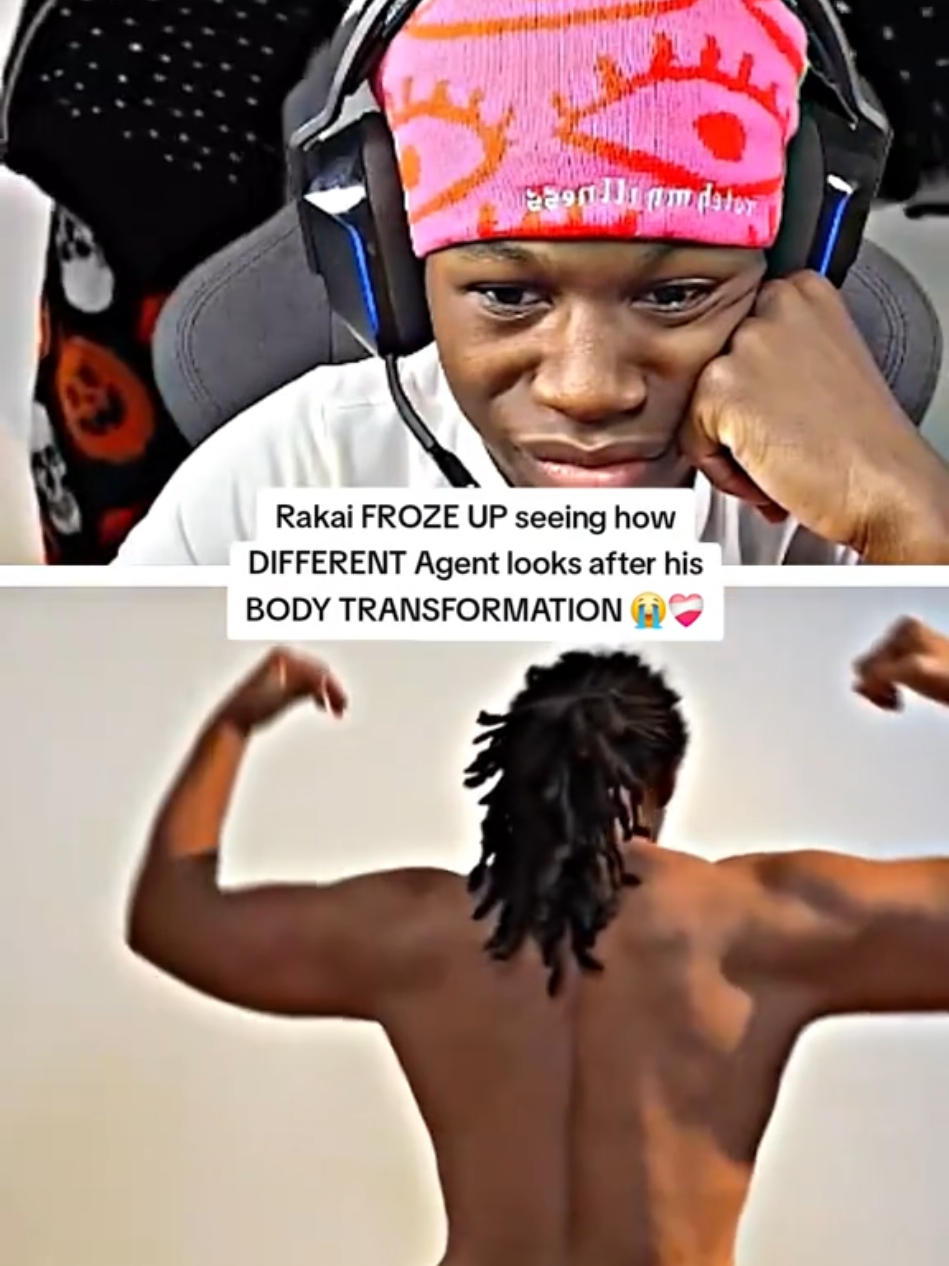 Rakai FROZE UP seeing how DIFFERENT Agent looks after his BODY TRANSFORMATION 😭❤️‍🩹 #rakai #agent00 