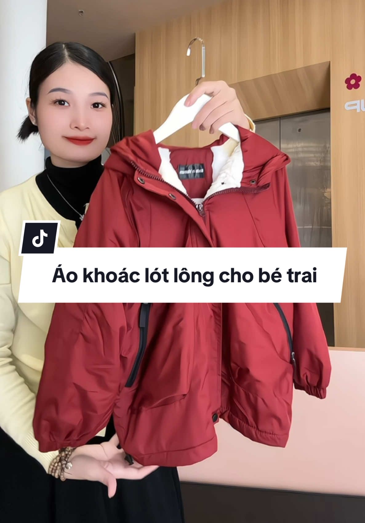 Áo khoác lót lông cho bé trai
