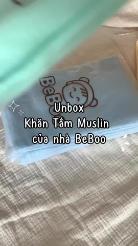Khăn tắm Muslin 4 Lớp Của BeBoo , làm từ sợi tự nhiên , mềm mại an toàn cho làn da bé #khansua #muslin  #khantamchobe  #beboo 