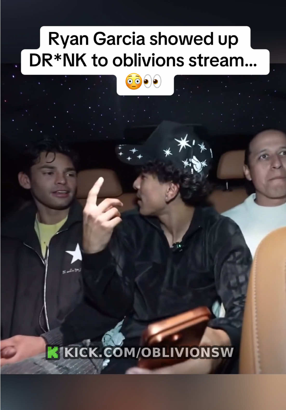 Ryan Garcia showed up DR*NK to oblivions stream…😳👀#fyp #oblivion #ryangarcia 