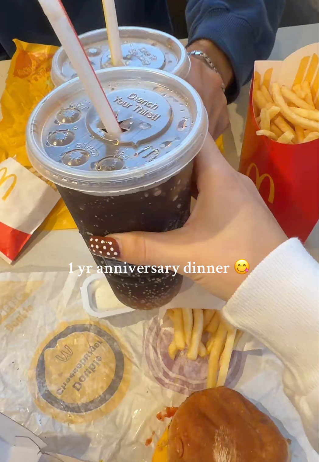 where y’all think he taking me for our 2 yr? 🙈 #king #anniversary #fyp #mcdonald #relatable @McDonald’s 
