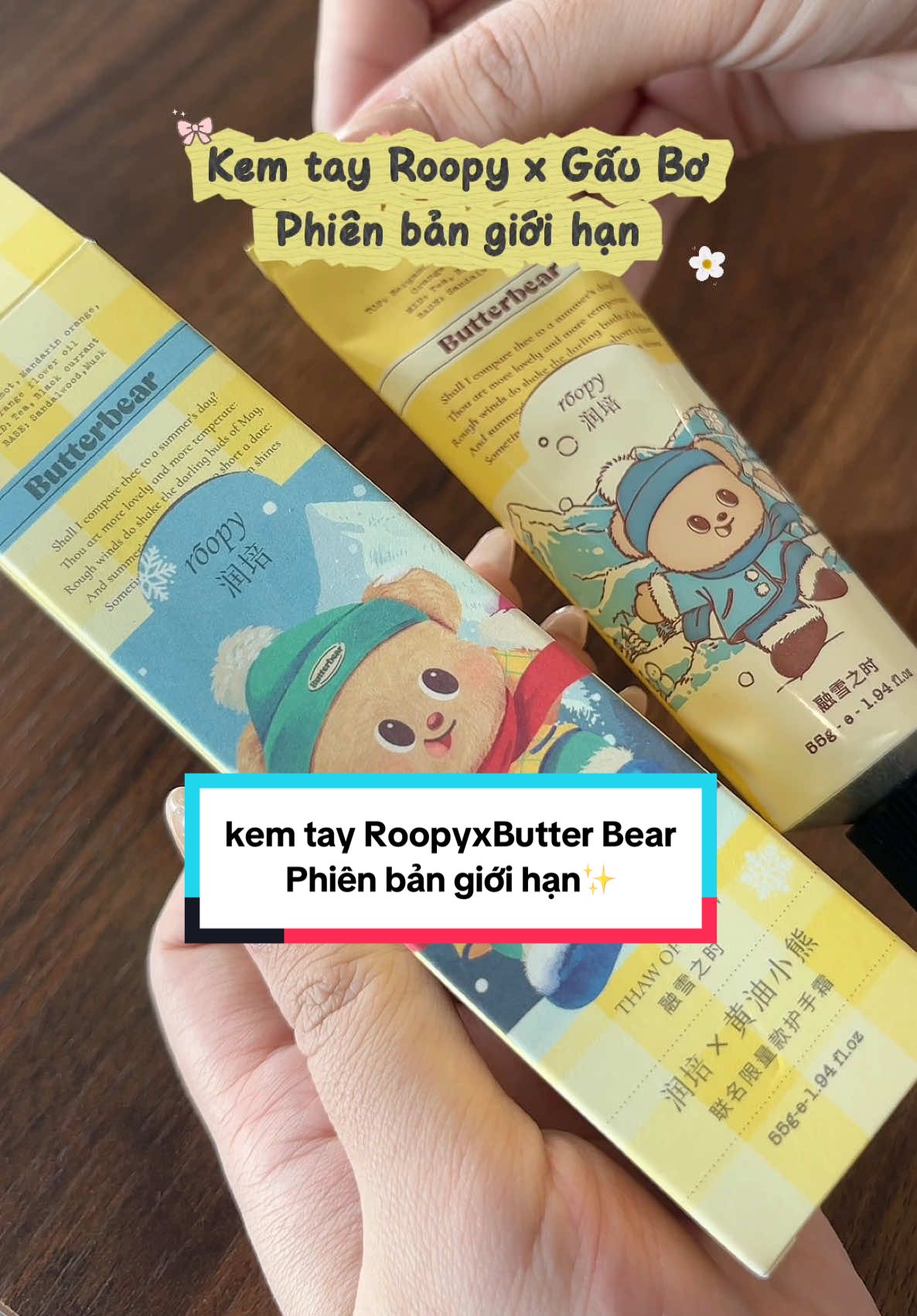 Phiên bản giới hạn này thì các nàng sắm nhanh kẻo sold out nha ✨  #roopy #kemduongtayroopy #kemduongtayhuongthom #viral #xuhuong 