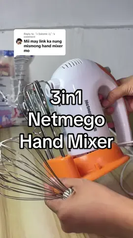 Replying to @⋆˚࿔ Salome 𝜗𝜚˚⋆ yes sis netmego hand mixer to may kasama na syang tatlong klase ng mixing rod hindi pa basta basta umiinit maski ilang beses ka mag mix 🥰 #netmegohandmixer#handmixer#netmego 