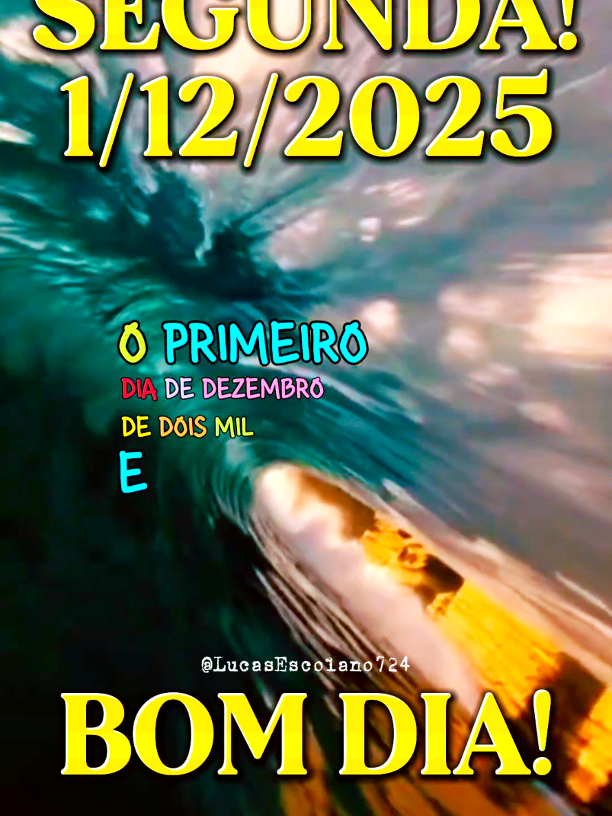 SEGUNDA-FEIRA, 01 DE DEZEMBRO!  BOM DIA!#bomdia #segundafeira #segundou #dezembro 