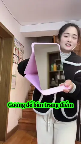 Gương để bàn trang điểm gấp gọn