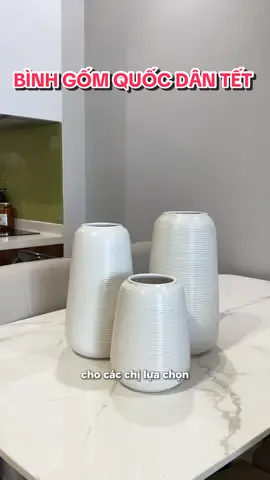 Chiếc bình gốm cắm hoa quốc dân của Nhà Gờ hoa nào cũng cân được hết nhé ạ #bìnhcắmhoa #bìnhgốm #bìnhgốmbáttràng #bìnhgốmtết #tuyếtmai 