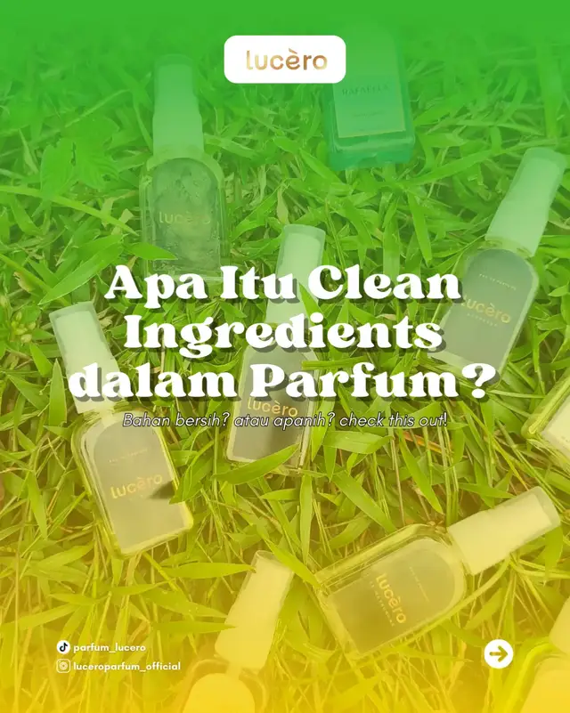 ✨ Apa Itu Clean Ingredients dalam Parfum? Banyak yang masih bingung tentang istilah clean ingredients di dunia fragrance. Sebenarnya, ini adalah konsep penggunaan bahan parfum yang lebih aman, minim iritasi, dan ramah kulit. Cocok buat kamu yang sensitif terhadap aroma tertentu atau cari parfum yang lebih clean & safe untuk daily use. Buat kamu nyari parfum yang bagus buat daily kamu, bisa langsung kontak kami yaaww! 👀👇🏻 #parfumviral #parfum #luceroparfum #viral #fyp 