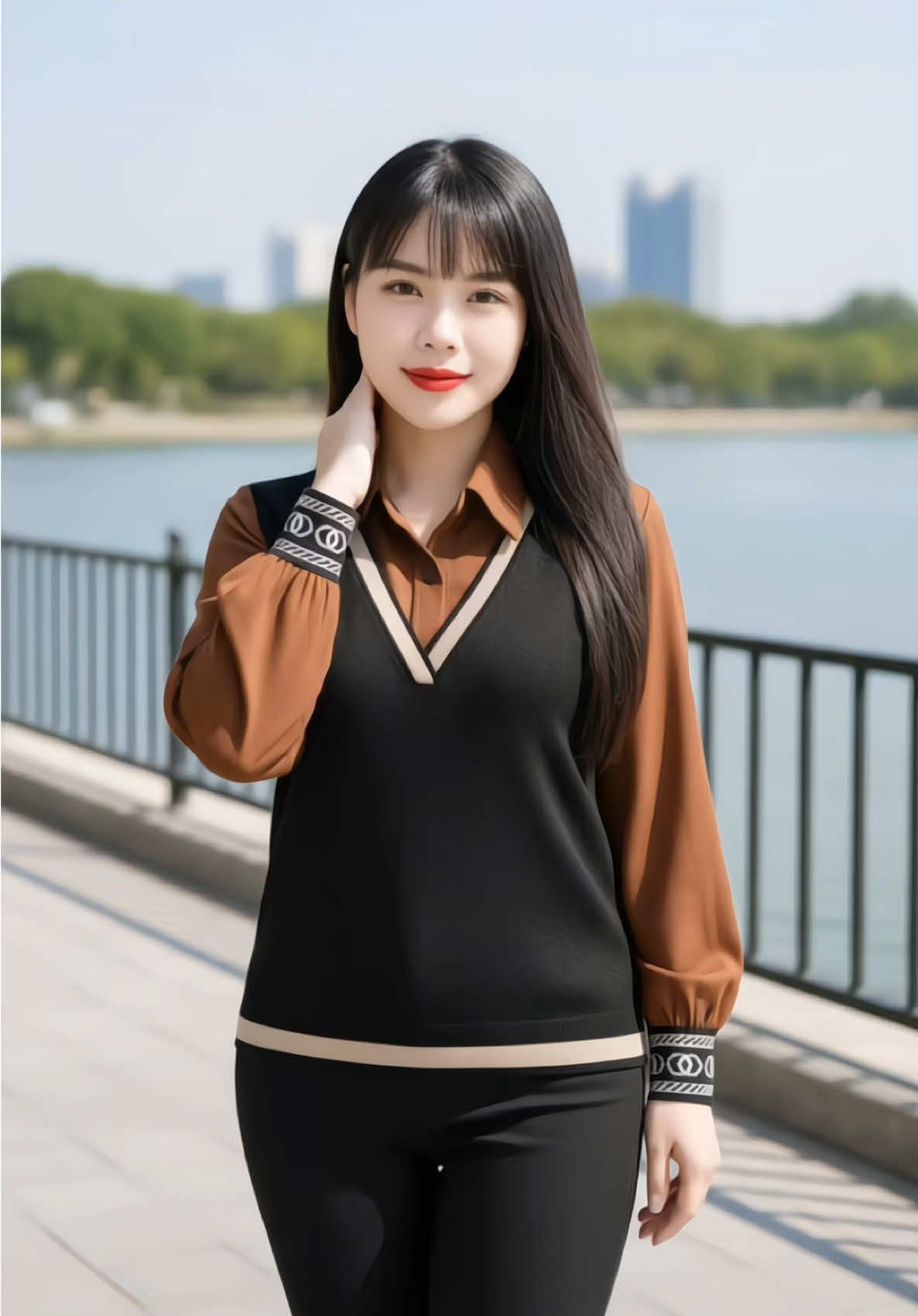 Áo sơ mi nữ bo gấu, chất liệu lụa ngọc trai#aosomi #aosominu #aonu #xuhuong #fyp  @Thu thủy review đồ xinh 