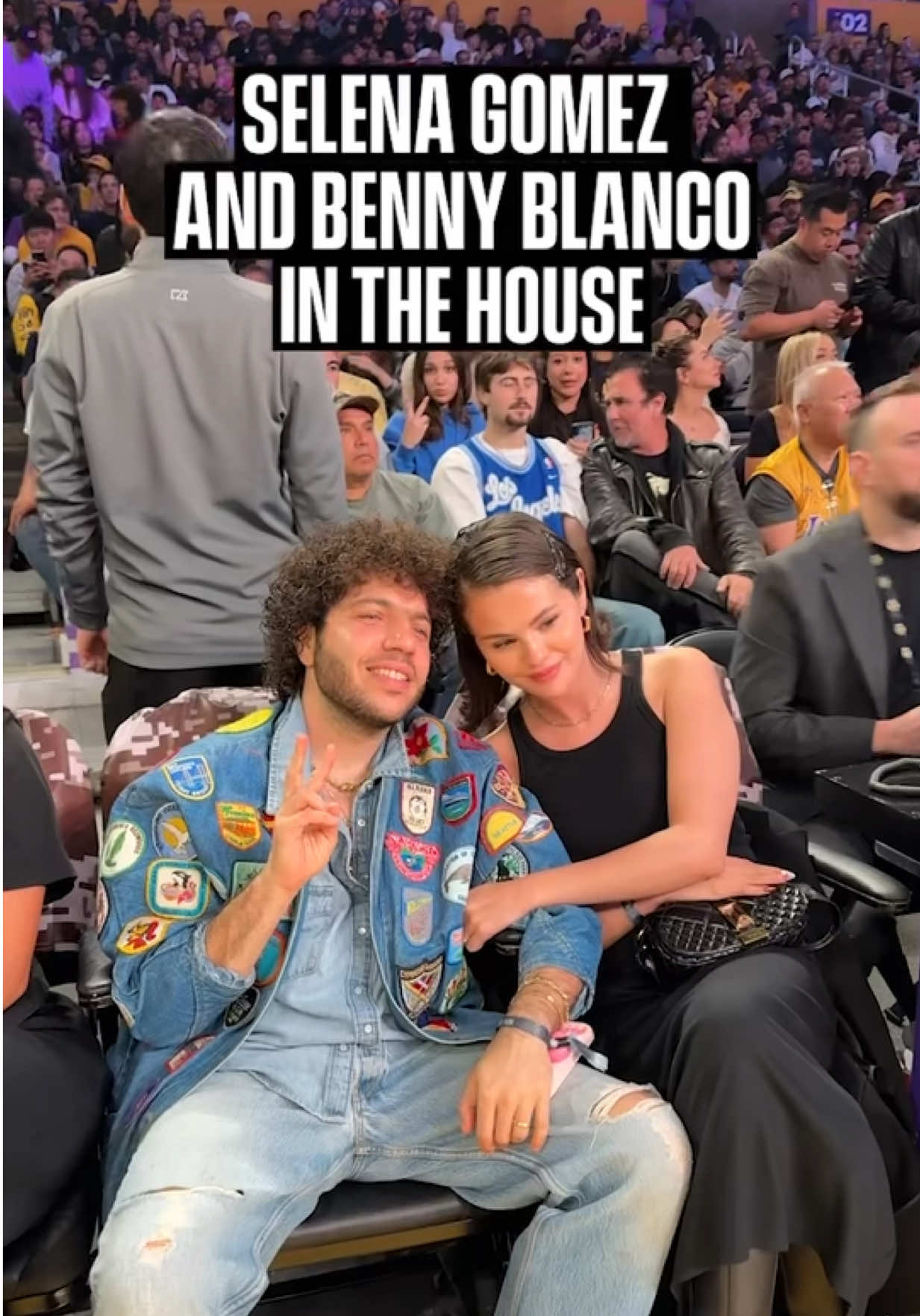Selena + Benny #Lakers #NBA #SelenaGomez 