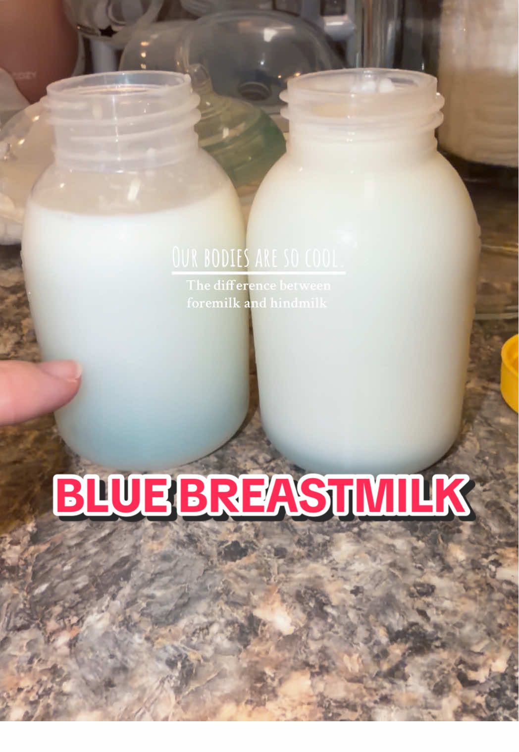 The fat plugs are so satisfying. JJ isn’t tolerating my milk well atm so I’m pumping & freezing for now hoping he can tolerate it better as his digestive system matures. Our freezer is filling up quick 😅😭 #exclusivelypumping #MomsofTikTok #breastfeeding #breastmilk #fyp 