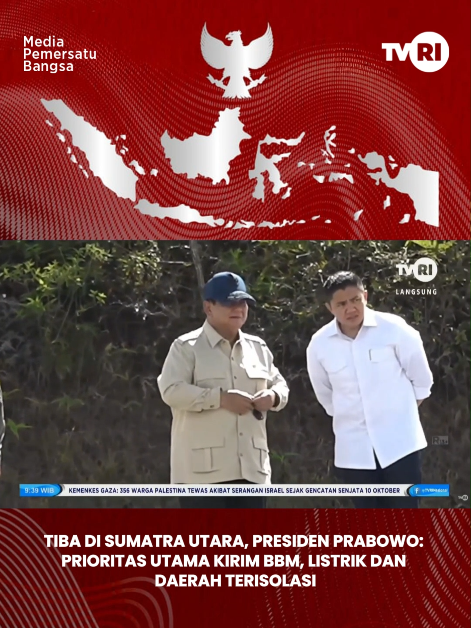 Presiden RI, Prabowo Subianto, menegaskan bahwa distribusi BBM menjadi prioritas utama dalam percepatan penanganan banjir dan longsor yang melanda Aceh, Sumatera Barat, dan Sumatera Utara. Hal itu disampaikan Presiden usai meninjau langsung kondisi terdampak bencana di Tapanuli Utara, Sumatera Utara, Senin (1/12/2025). #TVRI #TVRINasional #MediaPemersatuBangsa #PresidenPrabowo #SumatraUtara #Bantuan